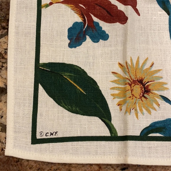 Colonial Williamsburg Foundation Tea Towel, Signed - Picture 3 of 8